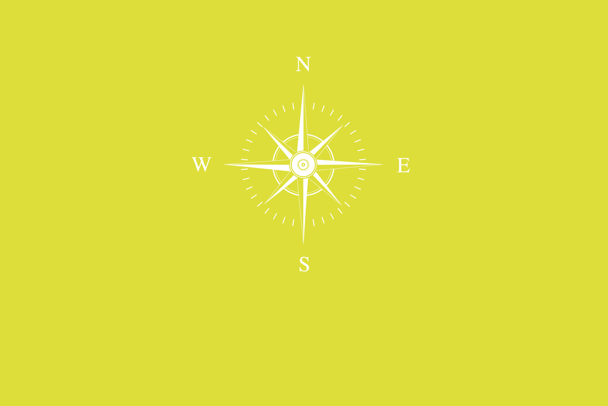 Compass on yellow background - Discovery sessions