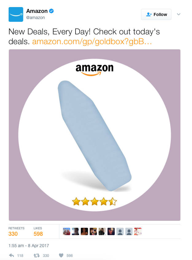 Amazon Twitter blooper